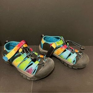 New Keen Rainbow Tye dye Newport H2 size 1 with box